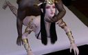 X Hentai: Medusa Queen pieprzyć BBC Sąsiad część 03 - Animacja 3D 263