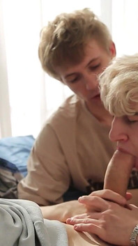 Sweet Twink Seduces Two Big Dicked Students for Sex Part 1