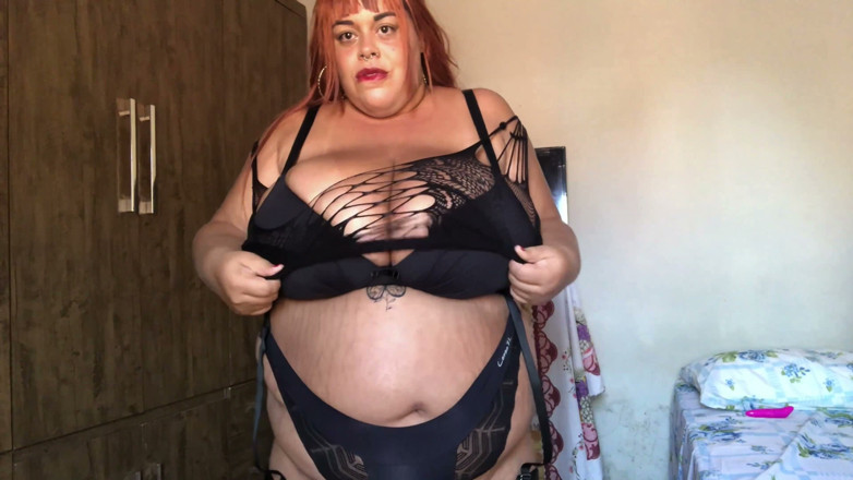 Busty BBW Latinas: Anděl s velkým břichem tře jedno