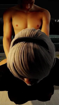 Yorha 2b 바닥에서 엉덩이가 망가졌어 | 니에 오토마타