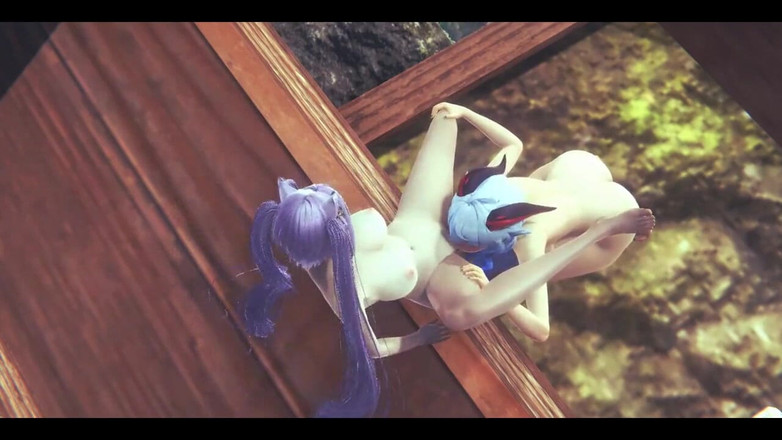 HentaiTubes: Genshin Impact Hentai Yuri - Ganyu a Keqing Hardsex - japonská asijská...