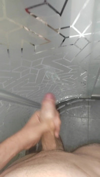 Cumshot After Showering