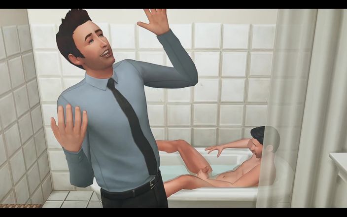 TheBlissfulSimmers: De xxx adaptatieserie van de tv-show: Friends_vol.2 seks thuis