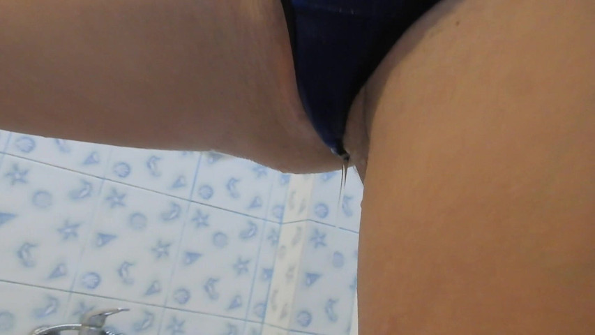 Soak Blue Thong in My Pee (Miss Anja) Soak Blue Thong in My Pee (Miss Anja)