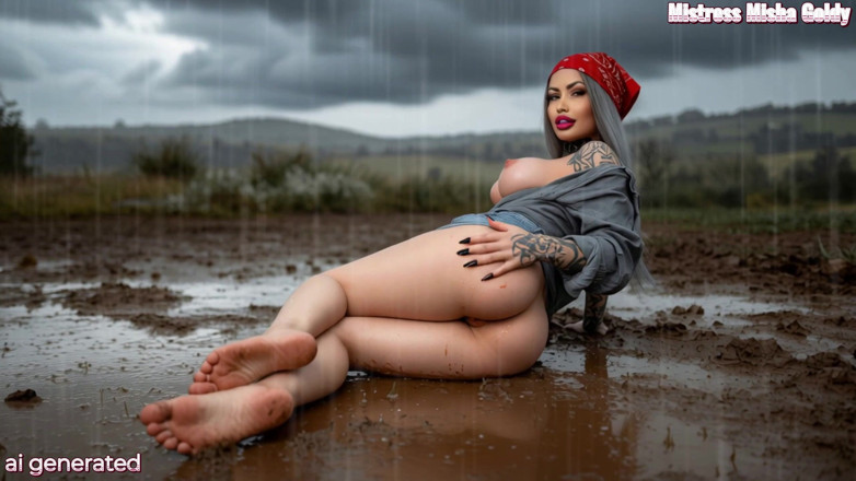 Goddess Misha Goldy: Kotor denganku, Sayang. Kotor, Basah, dan Menginginkanmu