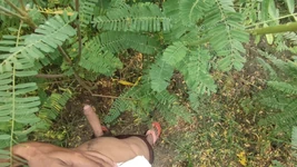Horny Boy Masturbation in Outdoor and Cumshot