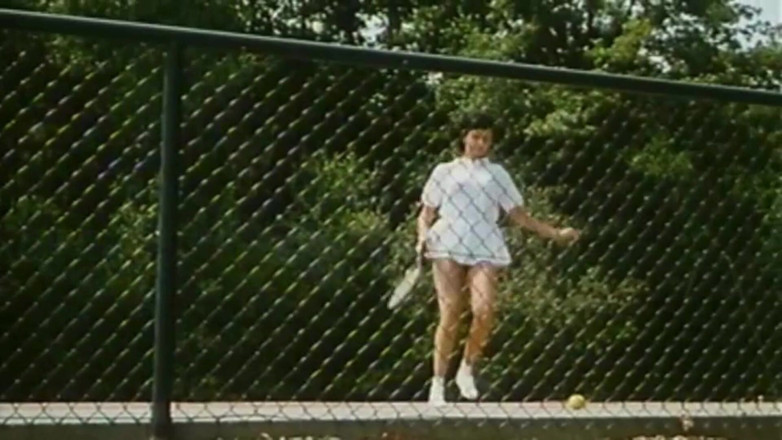 European Classics: Marilyn Jess Gets Horny Watching the Girls Play Tennis