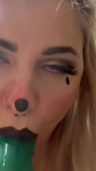 Clown Girl Gives You a Sloppy Vaping Blow Job