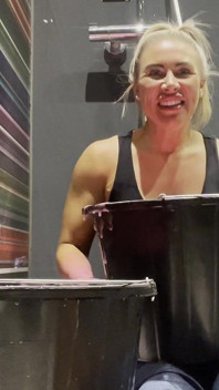 Callie Gets Pink Gunged
