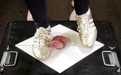 Sport sneakers in action CBT and ballbusting