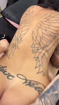 Closed up of the Brazilian Woman with Two Languages and Different Chest
