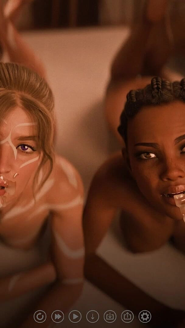 The Seven Realms 46 - Atlas, Kali & Naya Threesome Sex in the Bedroom (3D Cartoon Porn)