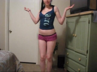 Femdom Austria: Teen shows off her panties