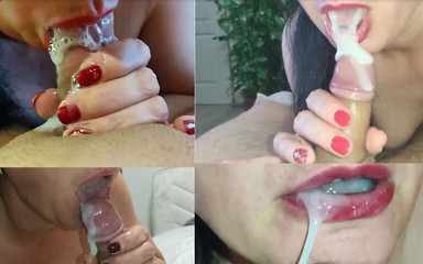 Winonna8: Kompilasi pancutan mani berganda dalam mulut MILF amatur