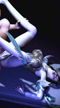 Glow-up virtuel : la tentatrice à gros nichons - animation 3D, hentai