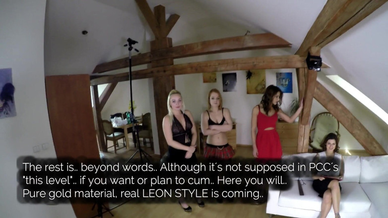 Leon Lambert Girls Twerk Parties CFNM: Alluring Girls Doing a Pre Cum Challenge with Lucky Dude