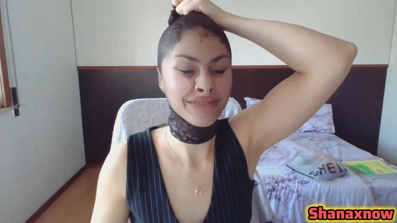 Shanaxnow: Fetiš černé kalhotky nylonový encasement obličej během mé živé show