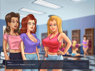 Cartoon Play: Summertime saga part 226 - hide wild sex in college locker