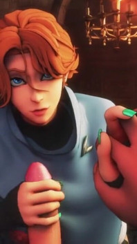 Sypha Belnades Gives You a Handjob While Holding Your Hand
