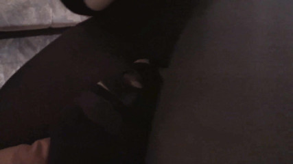 Femdom Austria: Sitting on slave's face in black pantyhose
