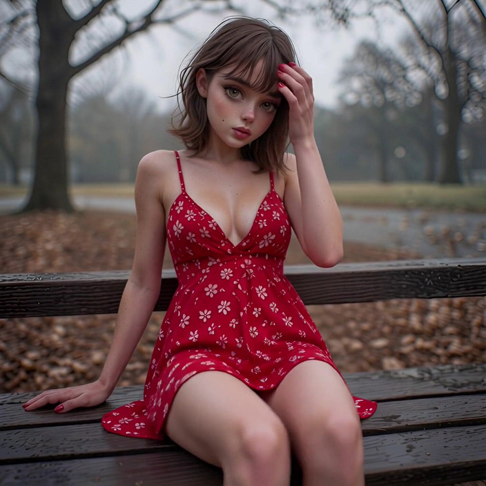 DazeminaX: Izaline Part1 - Horney in a Rainy Park - Dazeminax (ai)