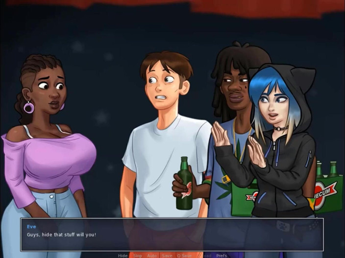 Cartoon Play: Summertime saga part 210 - booty shake black teacher