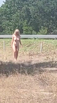 The Slave Girl Is Punished with Buckets of Pussy and Tits to Show off to the Drivers.