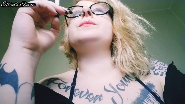 Estrella Steam: Blonde smokes a cigarette NO AUDIO