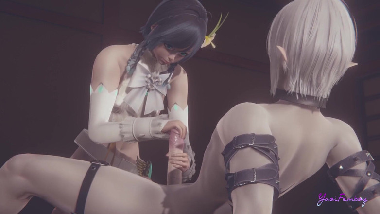 Yaoitube: Genshin Impact Yaoi - Venti Arcent aftrekken (ongecensureerd)