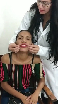 Maria's Gagged Mouth Examination