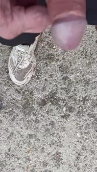 Friend Is Holding My Cock While Im Peeing on the Ground Outdoor