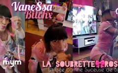 The Pink Maid Used as a Cock Sucker. Caught Playing the Whore. Vanessabitchx