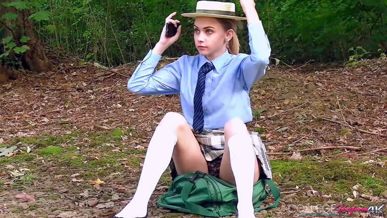 College Uniform: Missing the Bus Featuring Chloe Toy