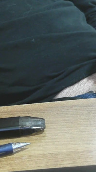 Big Italian Dick Jerk and Big Cum at Office Desk