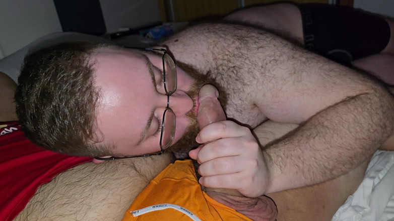 KurisuRedPanda: Sucking a Bear's Big Cock