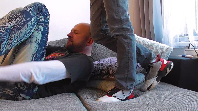 Czech male foot: Cute Dominance: Timmy Demands Full Foot Worship and Tramples Ben
