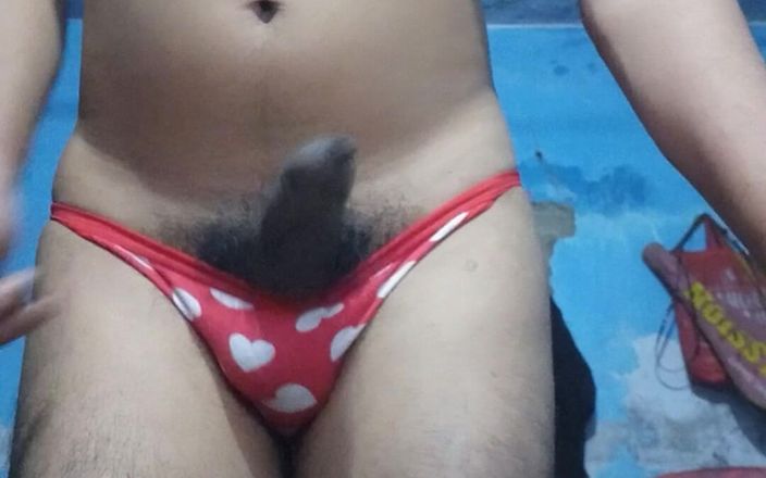 Lustyizlife: Horny Indian Teen Femboy Wearing His Step Sister's Bra and...