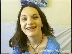 Homegrown Wives: Barely legal teen sucks her man off