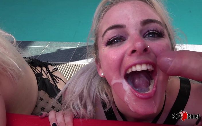 GangBang-Dream: La BBW Lucy May et Harleyy Hart dans un gangbang...