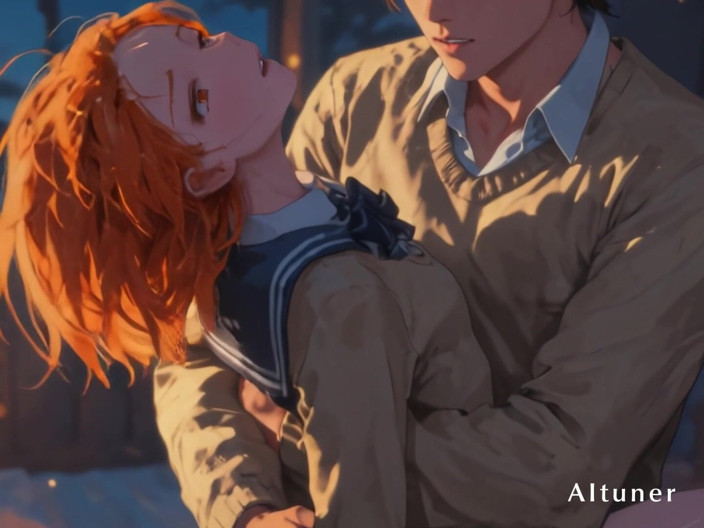 AItuner: Uma noite sugada pela febre. Sua menina de cabelos laranja —...