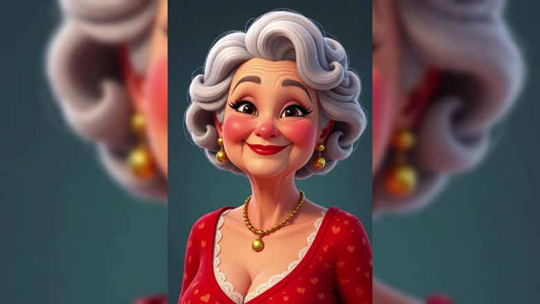 AI Porn: Oben-ohne-oma-animation