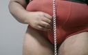 Eleasihle Esma: Onderdanige trans bbw-gothic speelt met zichzelf voor haar domme
