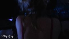 Miley Grey: Teenager lurida troia cavalca un bbc con le luci romantiche -...