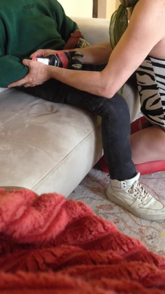 I Caught My Stepson Jerking off and He Asked Me to Help Him so I Did