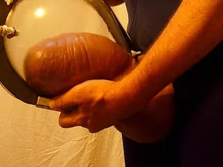 Monster tube used as cock pump for the monstercock