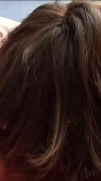 Brunette with natural tits gets fucked by hard dick