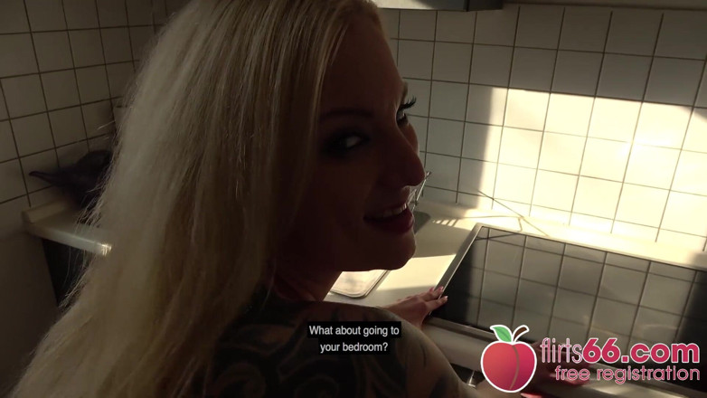 Dates66: Dövmeli model Kitty Blair'in sert bir sikişe ihtiyacı var!