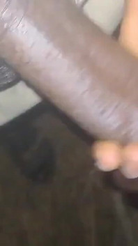 A Hot Big Black Cock Mastubating