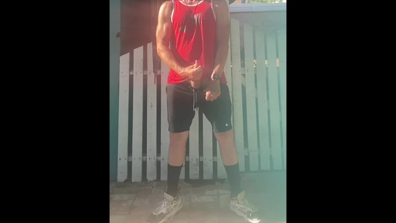 Jockdad87 Is Horny in Shoulder Pads and Mizuno Socks