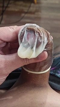 Filling the Condom with Milk